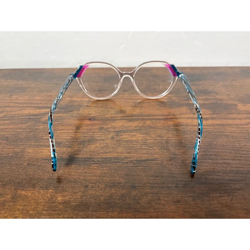 Face a Face Paris Moves 2 Eyeglasses Clear Blue Magenta Cat Eye Frames 52-17-142